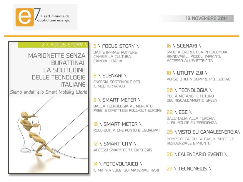 e7 il settimanale di quotidiano energia